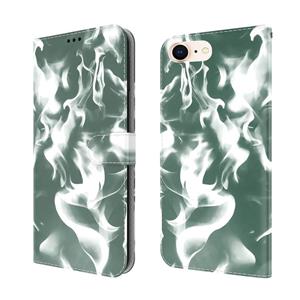 huismerk Cloud Fog Pattern Horizontale Flip Leren Case met Houder & Card Slot & Portemonnee voor iPhone SE 2020 & 8 & 7 (Dark Green)