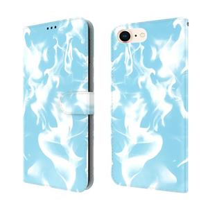 huismerk Cloud Fog Pattern Horizontale Flip Leren Case met Houder & Card Slot & Portemonnee voor iPhone SE 2020 & 8 & 7 (Sky Blue)