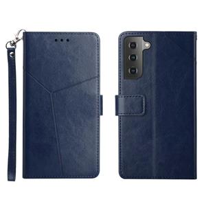 huismerk Voor Samsung Galaxy S22 y Stitching horizontale flip lederen telefoonhoesje