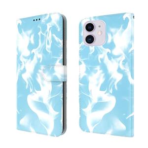 huismerk Cloud Fog Pattern Horizontale Flip Leren Case met Houder & Card Slot & Portemonnee voor iPhone 12 Mini (Sky Blue)