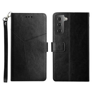 huismerk Voor Samsung Galaxy S22+ y Stitching horizontale flip lederen telefoonhoesje