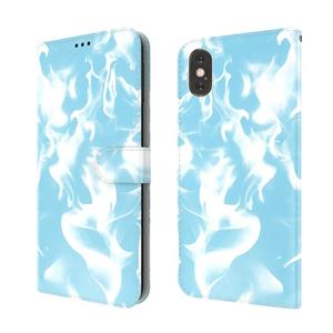 huismerk Cloud Fog Patroon Horizontale Flip Lederen Case met Houder &Amp; Kaart slot & Portemonnee Voor iPhone X / XS (Sky Blue)