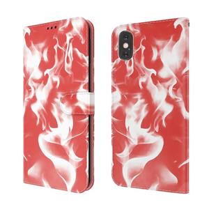 huismerk Cloud Mist Patroon Horizontale Flip Lederen Case met Houder & Card Slot & Portemonnee voor iPhone X / XS