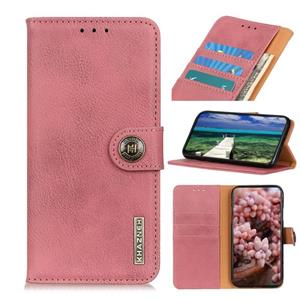 Voor Xiaomi Redmi Note 8 2021 Khazneh Cowhide Texture Horizontale Flip Lederen Case met Houder & Card Slots & Wallet (Pink)