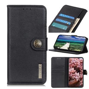 Voor Xiaomi Redmi Note 8 2021 Khazneh Cowhide Texture Horizontale Flip Leren Case met Houder & Card Slots & Portemonnee (Zwart)