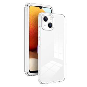 huismerk 3 in 1 doorzichtige TPU-kleur PC Frame-telefoonhoes voor iPhone 13