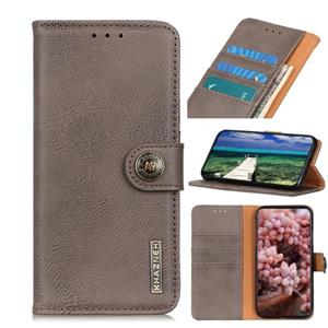 Voor Xiaomi Redmi Note 8 2021 Khazneh Cowhide Texture Horizontale Flip Lederen Case met Houder & Card Slots & Portemonnee (Khaki)