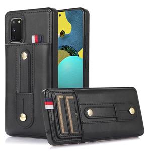 huismerk Voor Samsung Galaxy S20 polsband Standstand Wallet Lederen telefoonhoesje