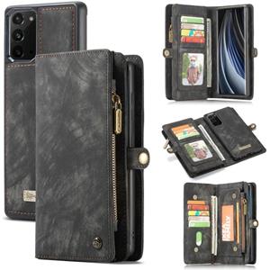 Voor Samsung Galaxy Note20 CaseMe-008 Afneembare Multifunctionele Horizontale Flip Lederen Case met kaartslot & houder & ritsportemonnee & fotoframe(z