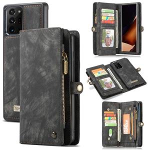 Voor Samsung Galaxy Note20 Ultra CaseMe-008 Afneembare Multifunctionele Horizontale Flip Lederen Case met kaartslot & houder & ritsportemonnee & fotof