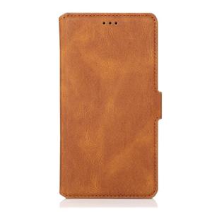 huismerk Voor Samsung Galaxy S9 Retro Magnetic Closing Clasp Horizontale Flip Lederen Case met Holder & Card Slots & Photo Frame & Wallet(Brown)