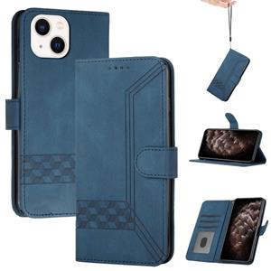 huismerk Cubic Skin Feel Flip Leather Telefoon Case voor iPhone 13 Mini