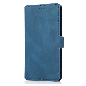 huismerk Voor Samsung Galaxy S20 5G Retro Magnetic Closing Clasp Horizontale Flip Lederen case met Holder & Card Slots & Photo Frame & Wallet(Navy Blue)