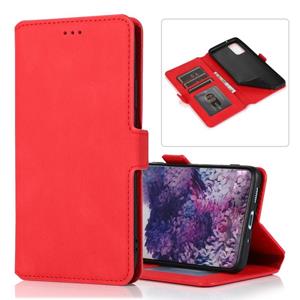 huismerk Voor Samsung Galaxy S20 Plus 5G Retro Magnetic Closing Clasp Horizontale Flip Lederen case met Holder & Card Slots & Photo Frame & Wallet(Red)