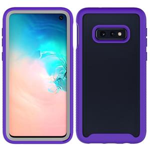 huismerk Voor Samsung Galaxy S10e Starry Sky Solid Color Series Schokbestendige PC + TPU Beschermhoes(Paars)