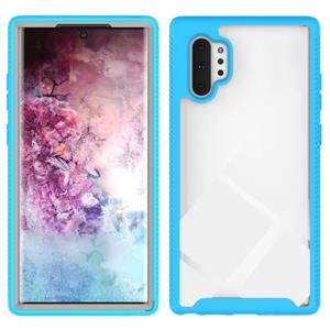 huismerk Voor Samsung Galaxy Note 10 Plus Starry Sky Solid Color Series Schokbestendige PC + TPU Beschermhoes (Baby Blue)