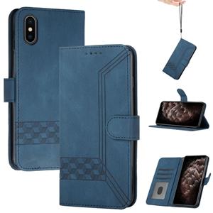 huismerk Cubic Skin Feel Flip lederen telefoonhoesje voor iPhone XS max