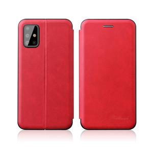 huismerk Voor Galaxy S20 TPU+PU geïntegreerde voltage magnetische kaarthouder retro lederen behuizing (rood)