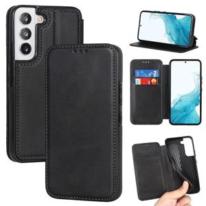 huismerk Voor Samsung Galaxy S22 5G Knight Magnetic Suctering Leather Phone Case