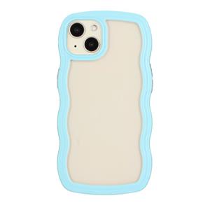 huismerk Candy Color Wave TPU Clear PC-telefoonhoesje voor iPhone 13