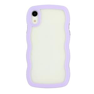 huismerk Candy Color Wave TPU Clear PC-telefoonhoesje voor iPhone XR