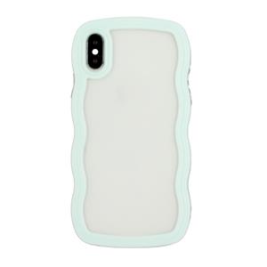 huismerk Candy Color Wave TPU Clear PC-telefoonhoesje voor iPhone XS Max