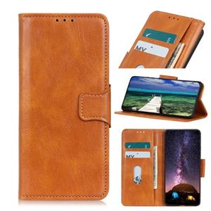 huismerk Voor Xiaomi Redmi Note 8 2021 Mirren Crazy Horse Textuur Horizontale Flip Leren Case met Houder & Card Slots & Portemonnee (Bruin)