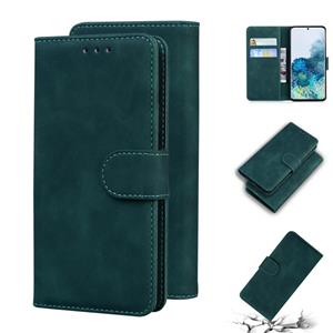 huismerk Voor Samsung Galaxy S20 Skin Feel Pure Color Flip Leather Phone Case