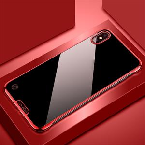 Voor iPhone X/XS SULADA randloze vergulde PC beschermhoes (rood)