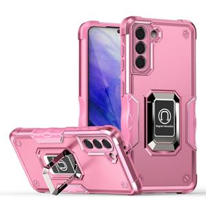 huismerk Voor Samsung Galaxy S21 + 5G Ringhouder Antislip Armor Phone Case (Pink)