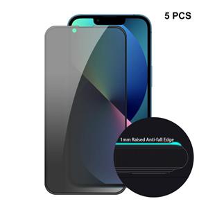 5 stks Enkay Hat-Prince Full Coverage Anti-Drop Privacy Screen Protector Anti-Spion Gehard Glasfilm voor iPhone 13 Mini