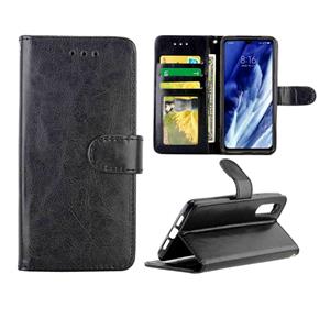 huismerk Voor Xiaomi Mi9 Pro Crazy Horse Texture Leather Horizontal Flip Protective Case met Holder & Card Slots & Wallet & Photo Frame(Black)