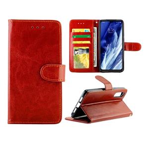 huismerk Voor Xiaomi Mi9 Pro Crazy Horse Texture Leather Horizontal Flip Protective Case met Holder & Card Slots & Wallet & Photo Frame(Brown)