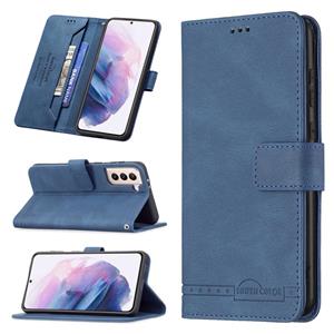 huismerk Voor Samsung Galaxy S21 + 5G Magnetische Sluiting RFID Blokkeren Anti-Diefstal Lederen Case Met Houder & Card Slots & Portemonnee