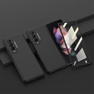 Voor Samsung Galaxy Z Fold3 5G GKK Geïntegreerde ultradunne volledige dekking Telefoon Flip Case