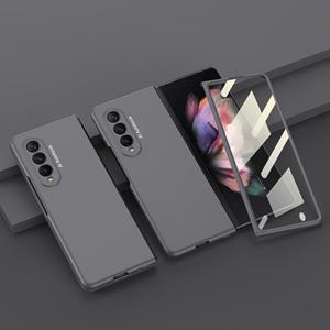 Voor Samsung Galaxy Z Fold3 5G GKK Geïntegreerde ultradunne volledige dekking Telefoon Flip Case