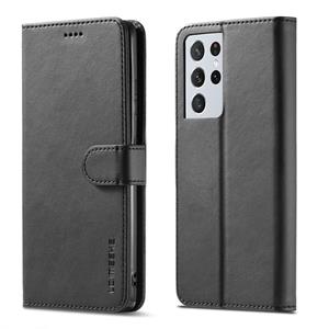 Voor Samsung Galaxy S30 Ultra LC.IMEEKE Kalf texture horizontale flip lederen kast met Holder & Card Slots & Wallet(Zwart)