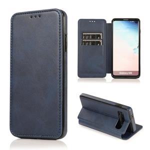 huismerk Voor Samsung Galaxy S10+ Knight Magnetic SUCTION LEDER Telefoonhoes