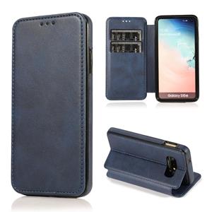 huismerk Voor Samsung Galaxy S10E Knight Magnetic Suctering Leather Phone Case