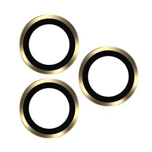 TOTUDESIGN AB-061 Golden Shield Series Metal Frame Camera Lens Film voor iPhone 13 Pro / 13 Pro Max