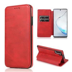 huismerk Voor Samsung Galaxy Note10 Knight Magnetic Suctering Leather Phone Case