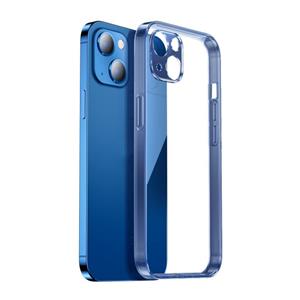 JOYROOM JR-BP911 Star Shield TPU + Aviation Glass Phone Case voor iPhone 13 (Transparent Blauw)