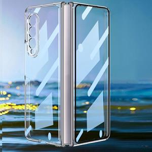 Voor Samsung Galaxy Z Fold3 5G GKK Geïntegreerde Galvaniseren + Glas Volledige dekking Telefoonhoes