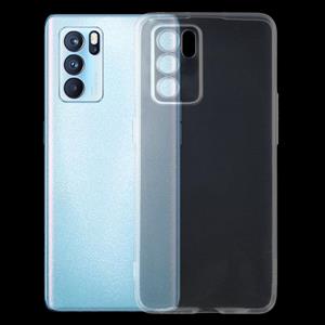 huismerk Voor Oppo Reno6 Pro 5G 0.75 mm ultradunne transparante TPU zachte beschermhoes