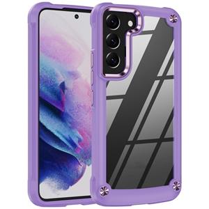 huismerk Voor Samsung Galaxy S21 + 5G TPU + PC Lens Protection Phone Case (Purple)