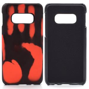 huismerk Paste skin + PC thermische sensor verkleuring Case voor Galaxy S10 (rood)