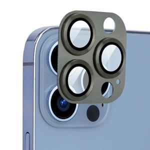 Enkay Aluminiumlegering + gehard Glas Camera Lens Cover voor iPhone 13 Pro / 13 Pro Max (zwartachtig groen)