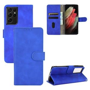 huismerk Voor Samsung Galaxy S30 Ultra / S21 Ultra Solid Color Skin Voel Magnetische gesp horizontale flip kuittextuur PU lederen kast met Holder & Card Slots