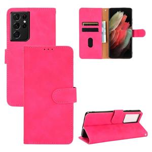 huismerk Voor Samsung Galaxy S30 Ultra / S21 Ultra Solid Color Skin Voel Magnetische gesp horizontale flip kuittextuur PU lederen kast met Holder & Card Slots