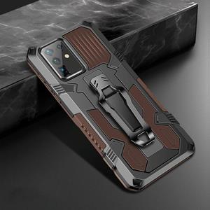 huismerk Voor Samsung Galaxy S20 Machine Armor Warrior Shockproof PC + TPU Beschermhoes (Koffie)